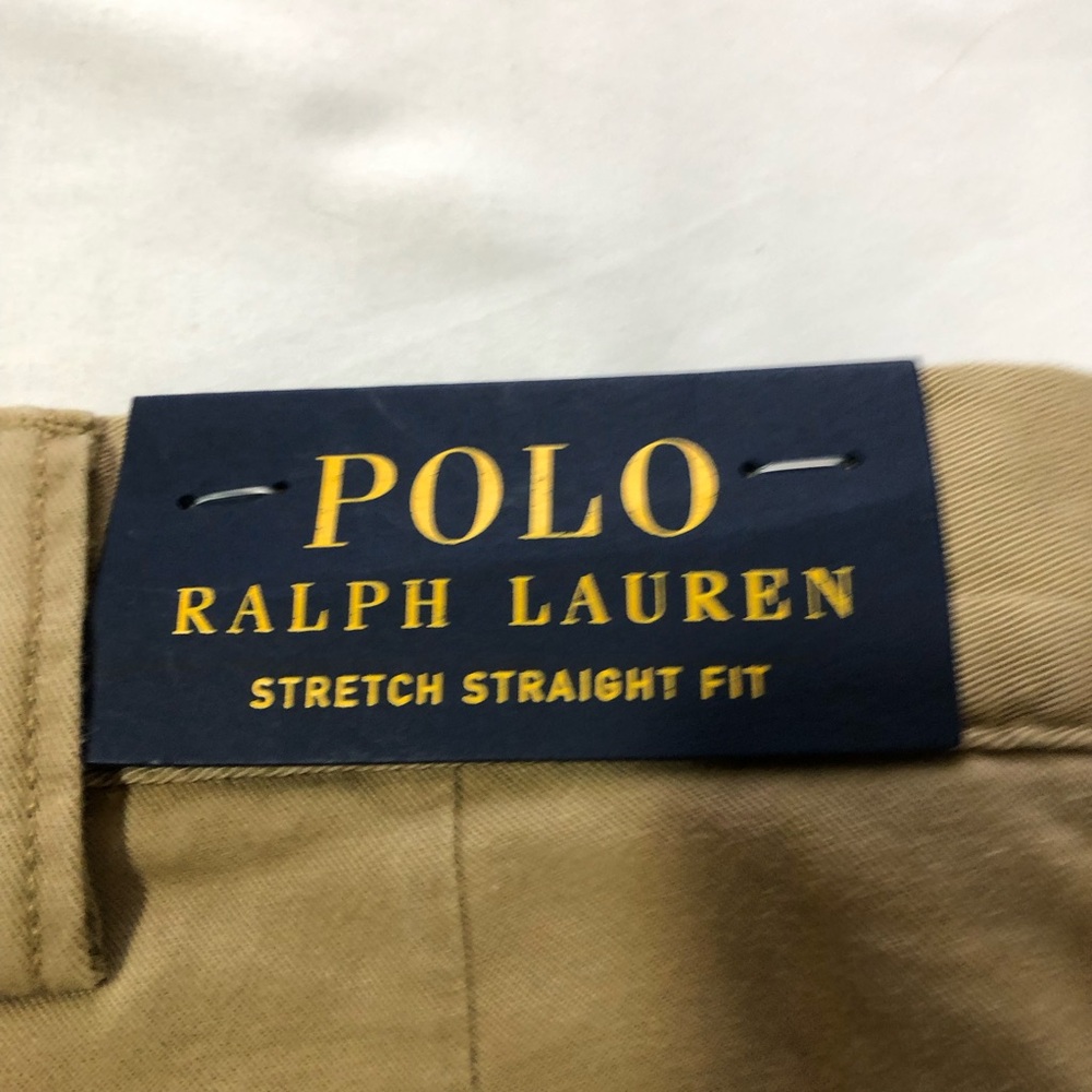 NWT polo Ralph Lauren men stretch straight fit 40x32 khakis embroidered skulls - Picture 3 of 10